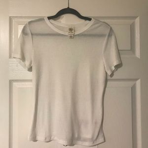 White ribbed T-shirt